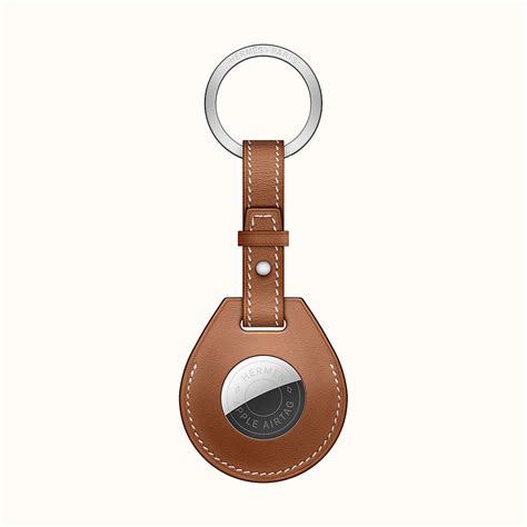 hermes leather key ring|airtag hermes key ring.